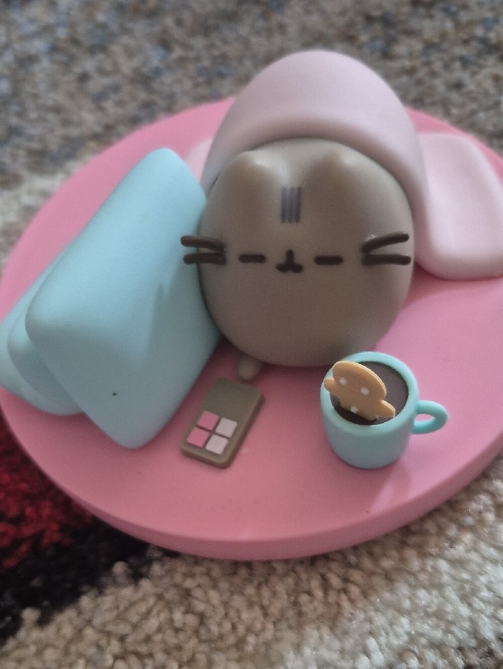 Pusheen Plush Trio Candy, Pink Play Base & Teal Tree Figure - Picture 8 of 10